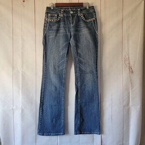 LA Idol Women’s Bling Jeans, 11, Bootcut, Like New Condition, Bling, Western